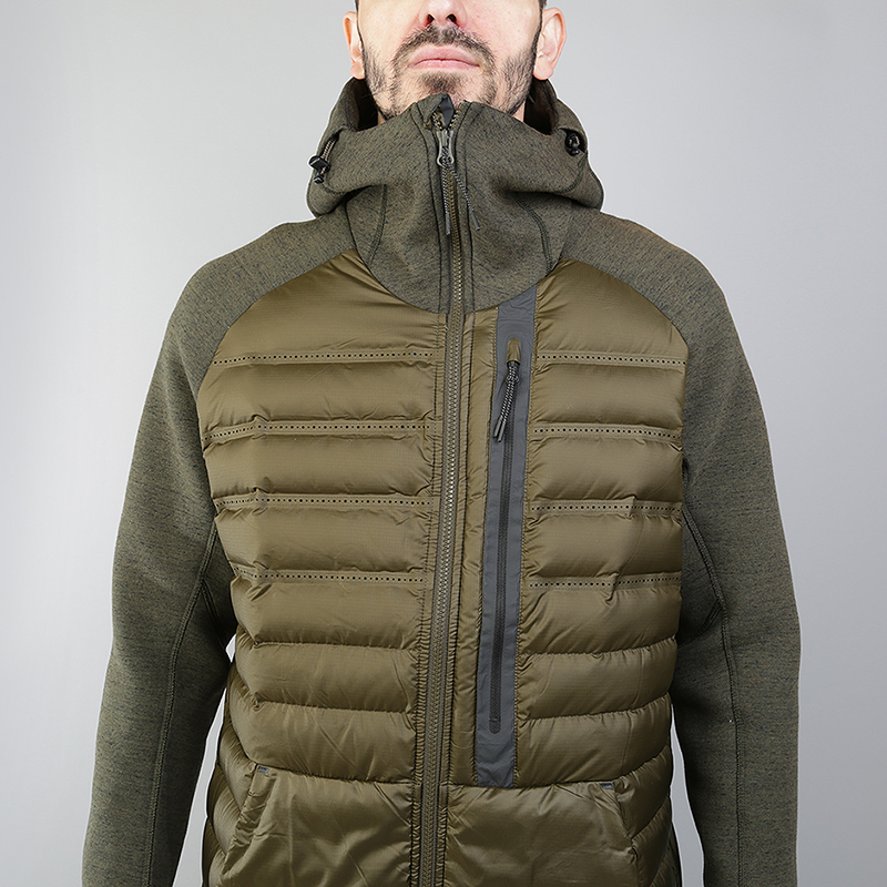 мужская зеленая куртка Nike Aeroloft Tech Fleece 678261-329 - цена, описание, фото 2